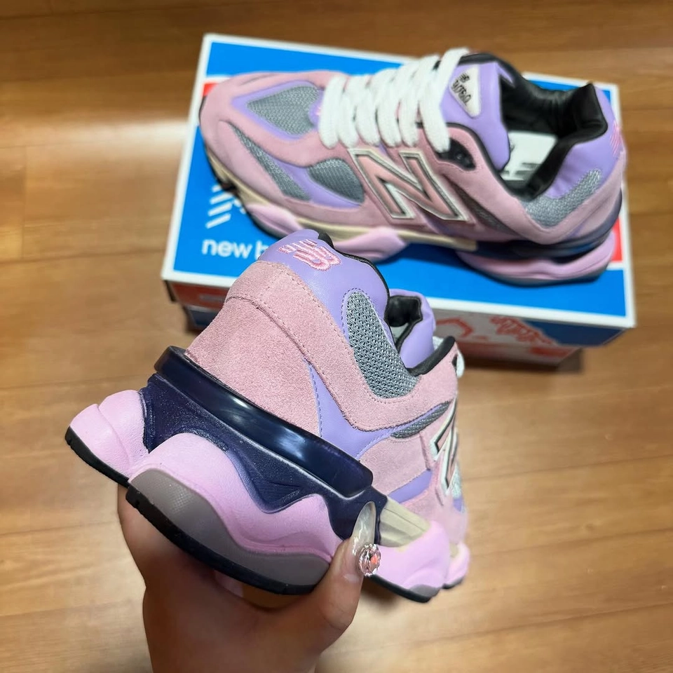 New balance 9060 rosa e prata - 2