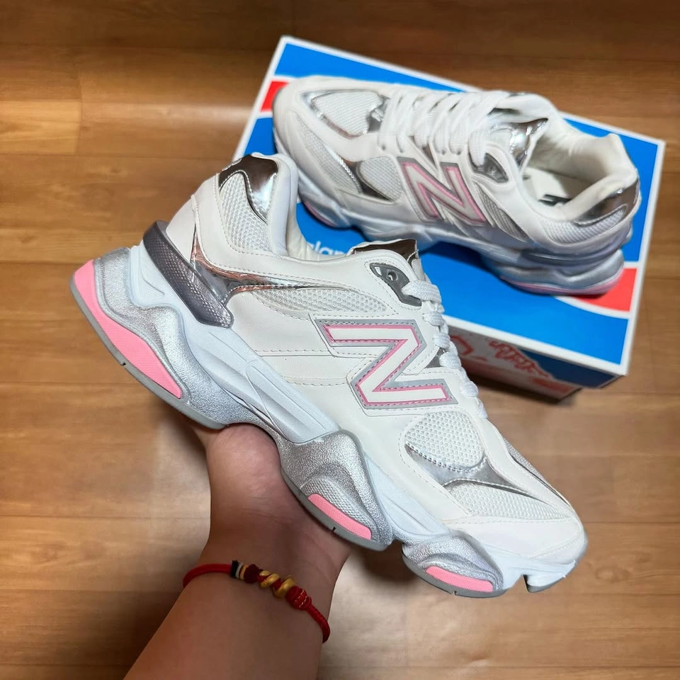 New balance 9060 bege e rosa - 2