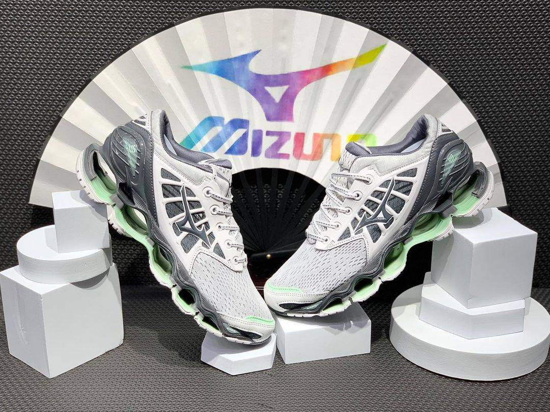 tênis Mizuno Prophecy 9 cinza e verde - 2