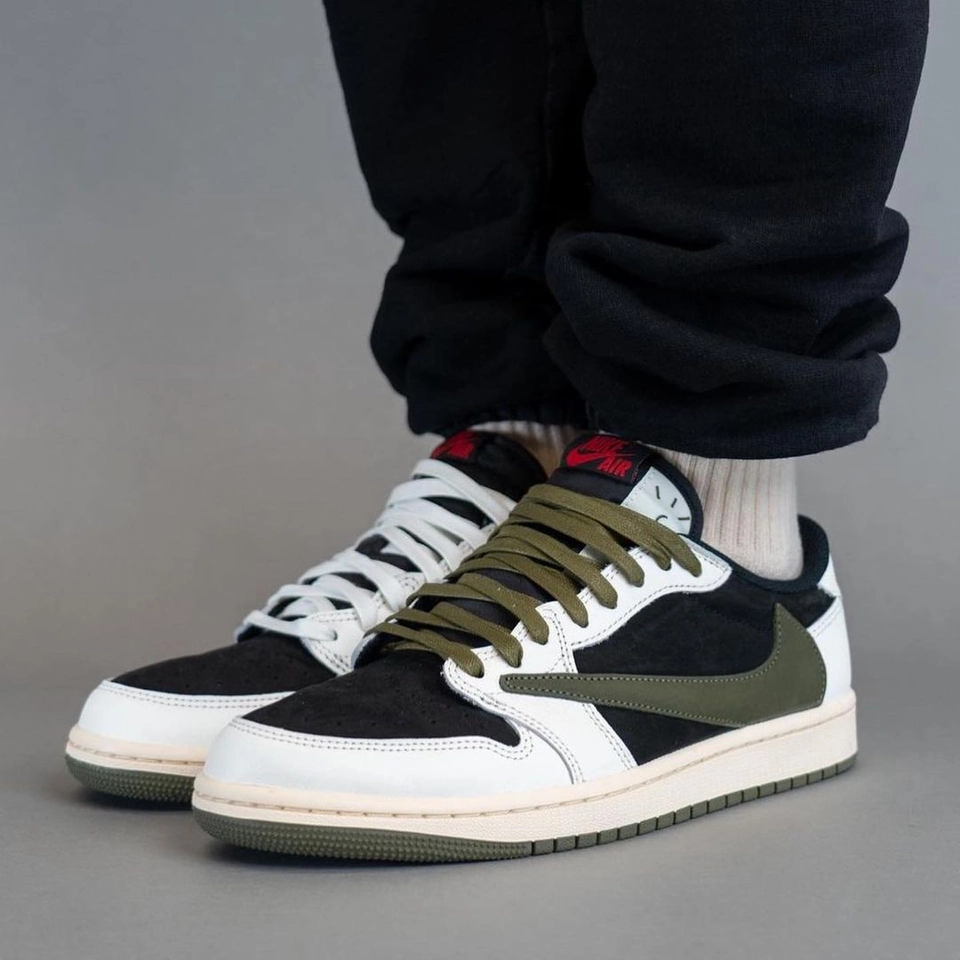 Nike Jordan Travis Scott olive - 5