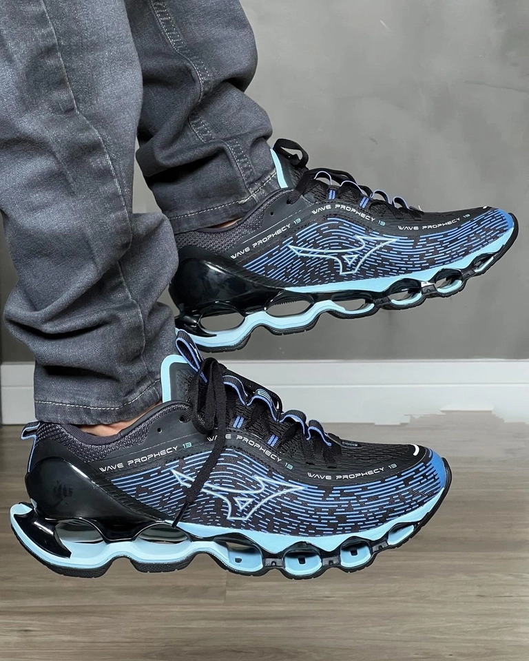 Mizuno prophecy 13 preto e azul bb - 3