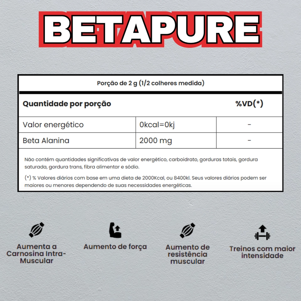 Beta Alanina BetaPure 200g - Adaptogen - 2