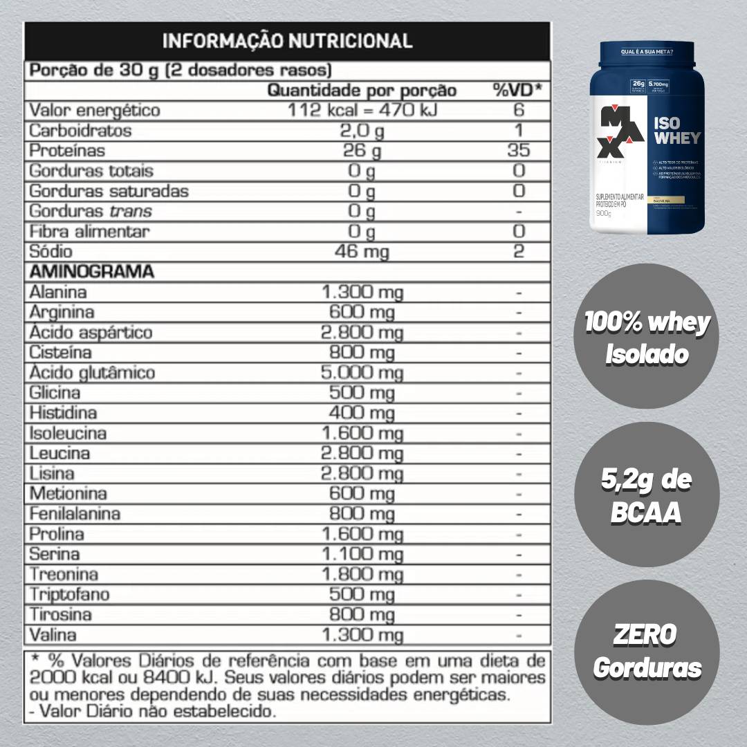 Whey Isolado 900g Max Titanium  - 2