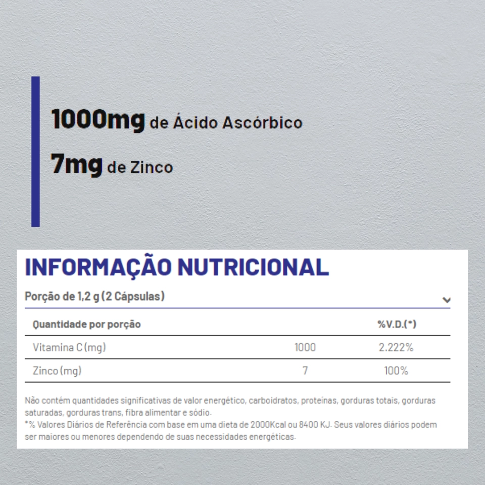 Vit C + Zinco Profit Labs - 2