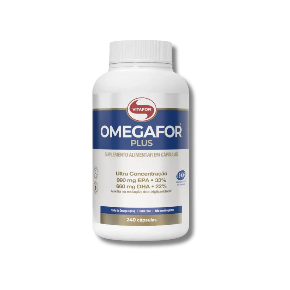 OMEGAFOR® PLUS: Ômega 3. 240 Cápsulas - Vitafor