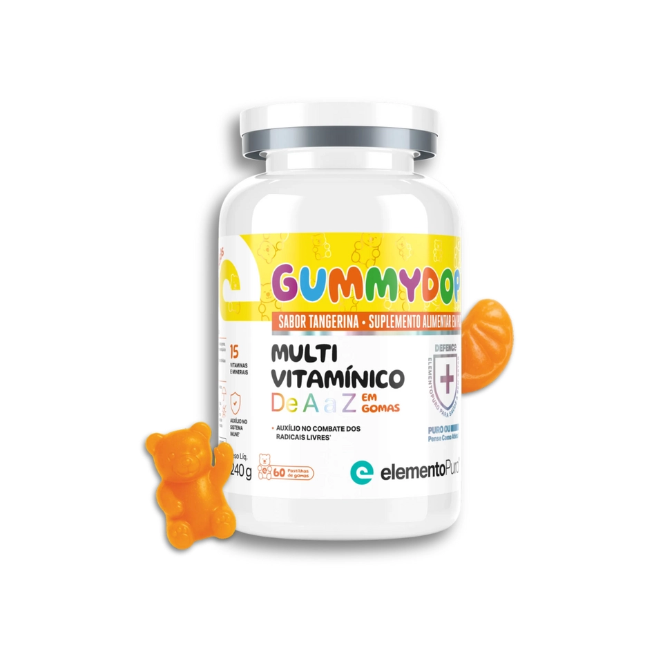 Multivitamínico Gummydop Kids 60 Gomas - Elemento Puro