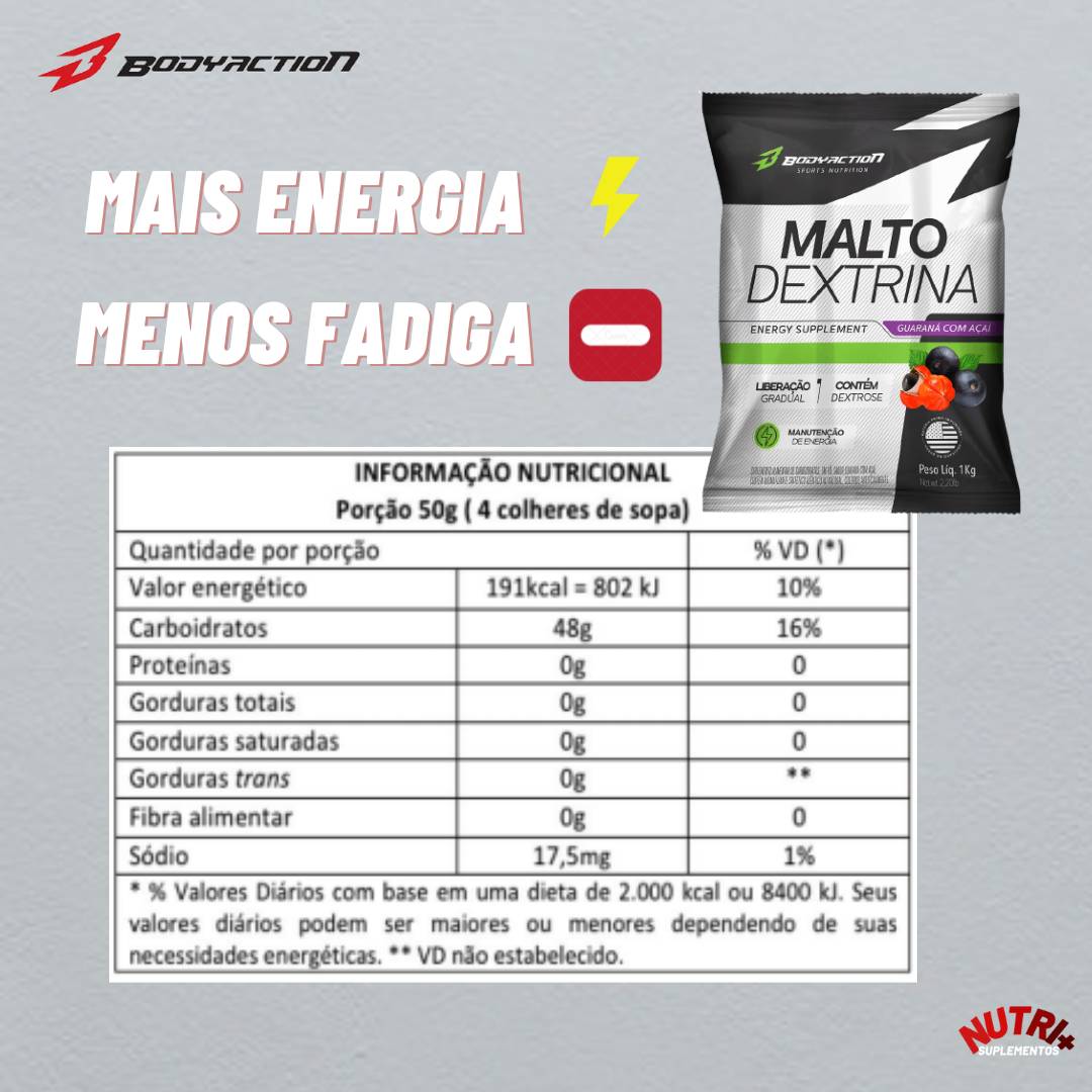 Maltodextrina 1Kg  Body Action - 2