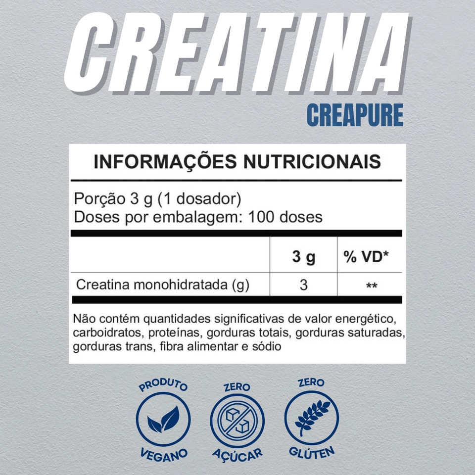 Creatina Creapure 300g - SharkPro - 2