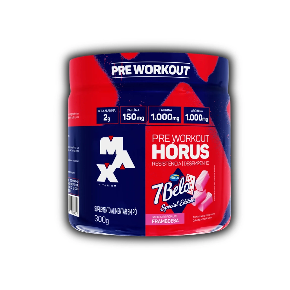 Pré-Treino Hórus 300g Sabor 7Belo — Max Titanium