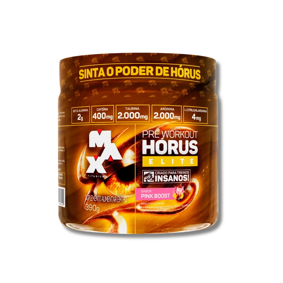 Pré-Treino Hórus Elite 390g — Max Titanium
