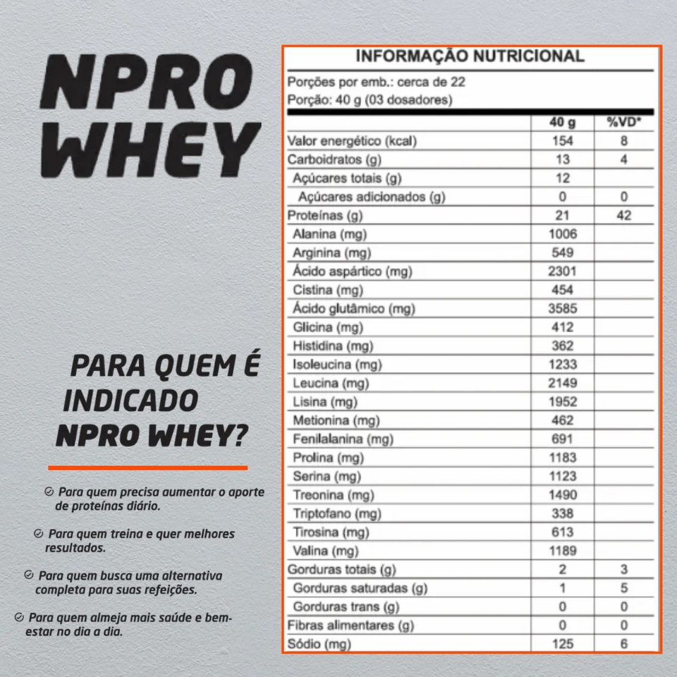 Whey Protein Nutrata NPRO 100% - 900g - 2