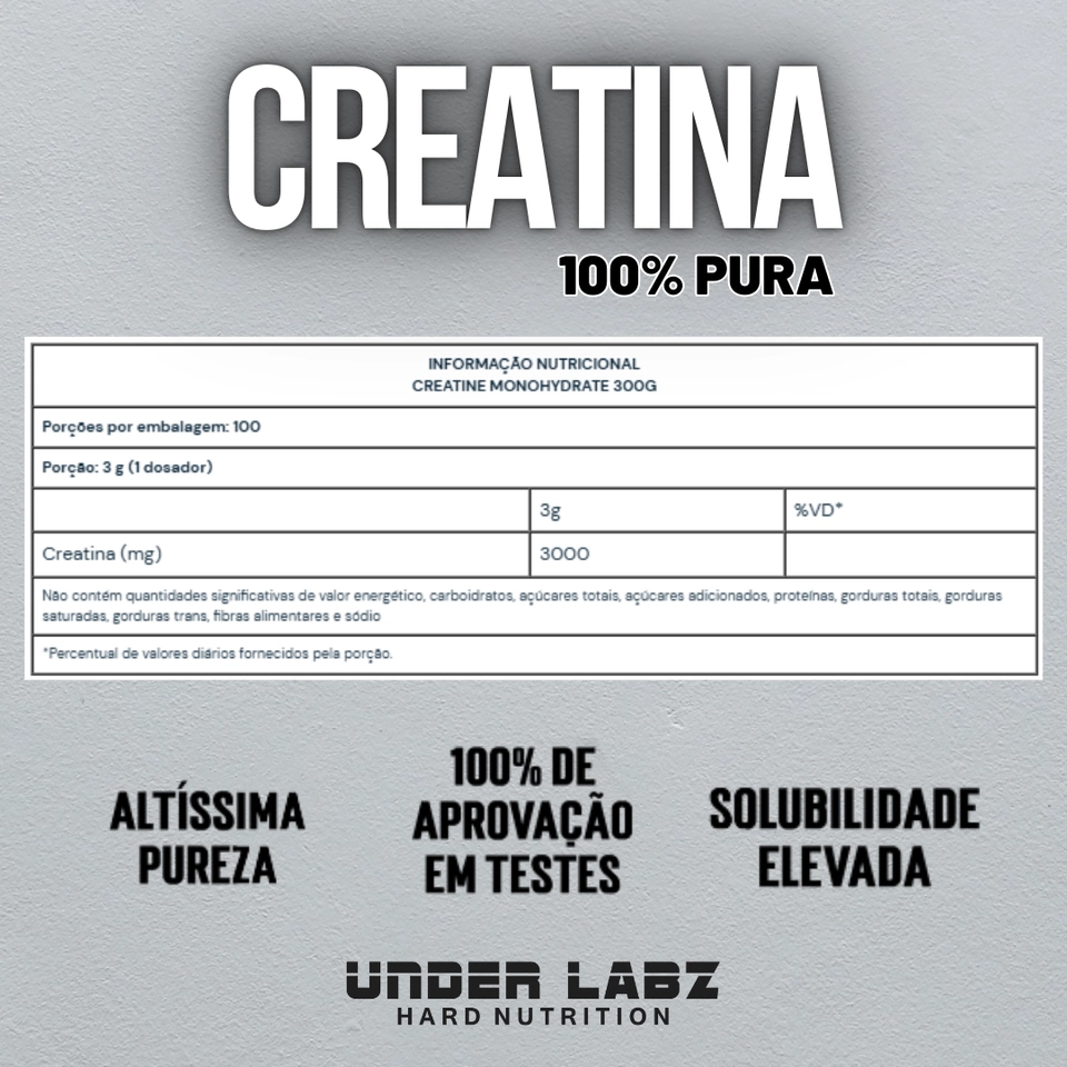 Creatina 300g - Under Labz - 2