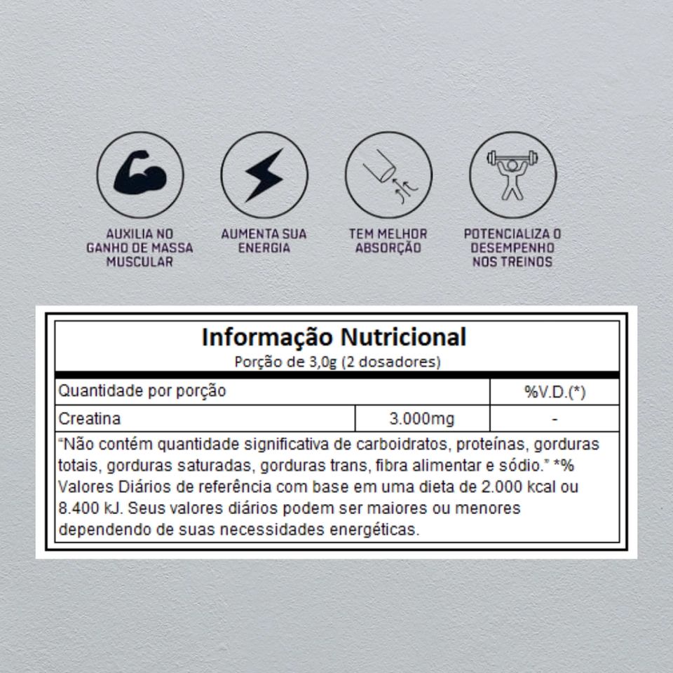 Creatina 300g Darkness IntegralMedica - 2