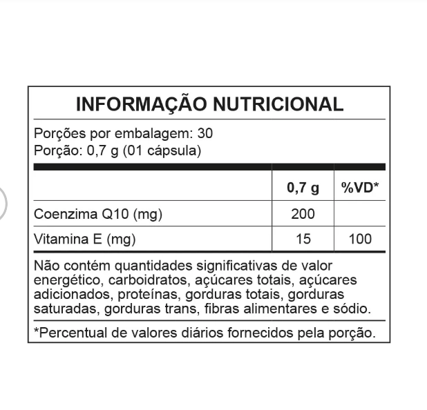 Coenzima Q10 200mg 30 Cápsulas Nutrata - 2