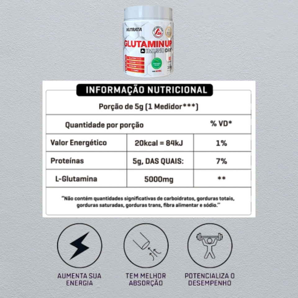 Glutamina 300g Nutrata - 2