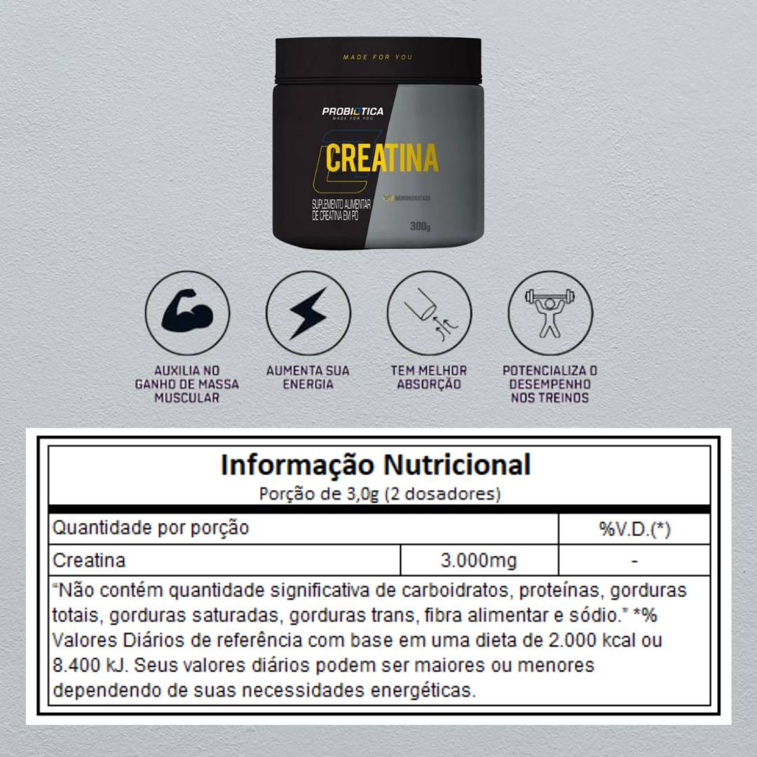 Creatina 300g Probiótica - 2