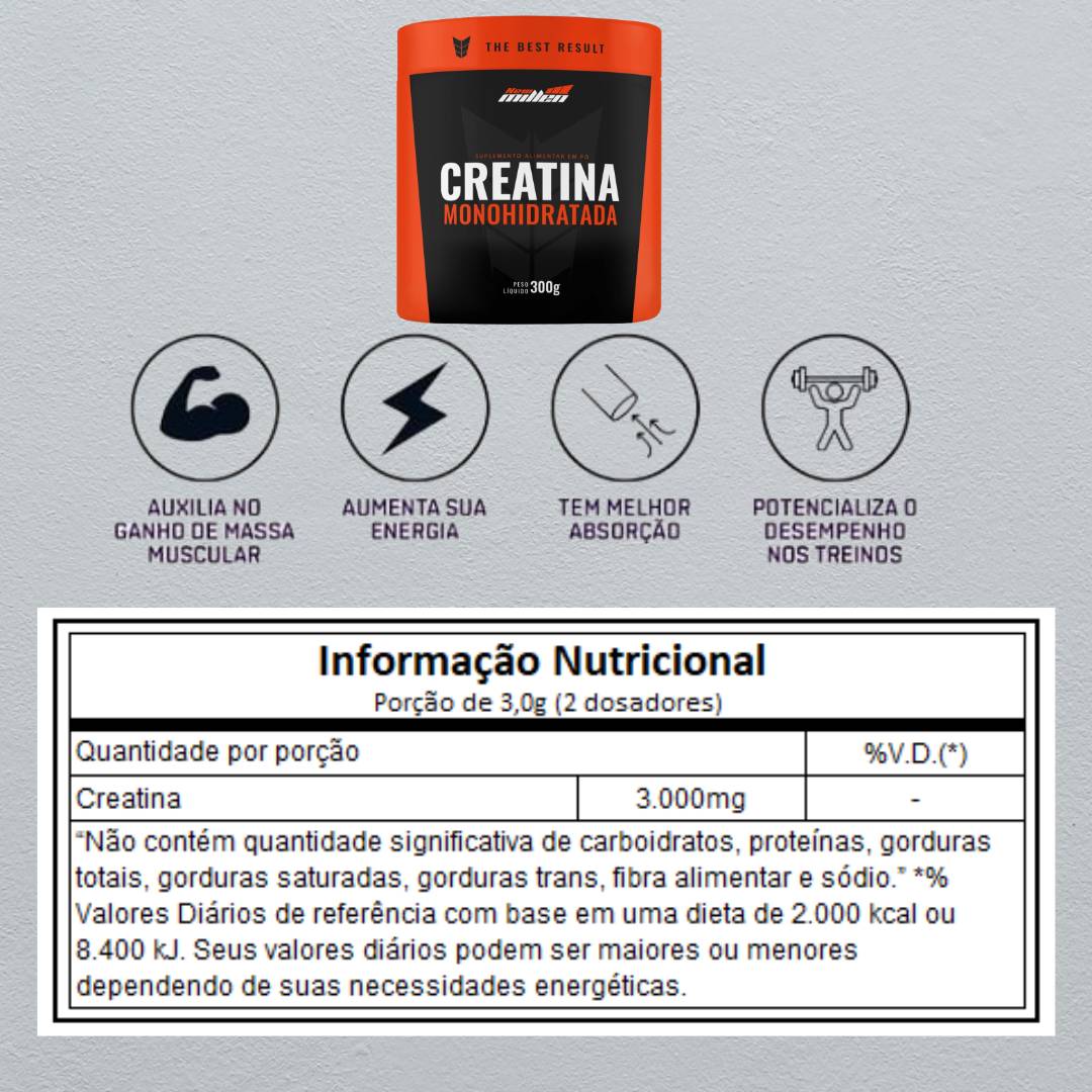 Creatina 300g New Millen - 2