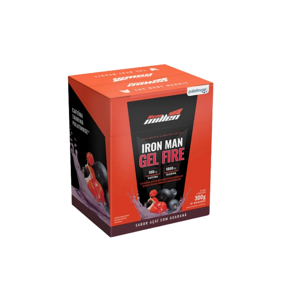 Iron Man Gel Fire 10 Sachês New Millen - 1