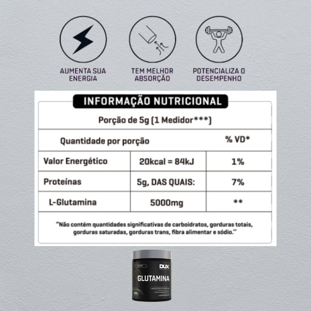 Glutamina 300g Dux Nutrition - 2
