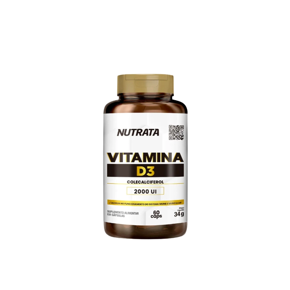 Vitamina D3 2000Ui 60 Cápsulas Nutrata - 1