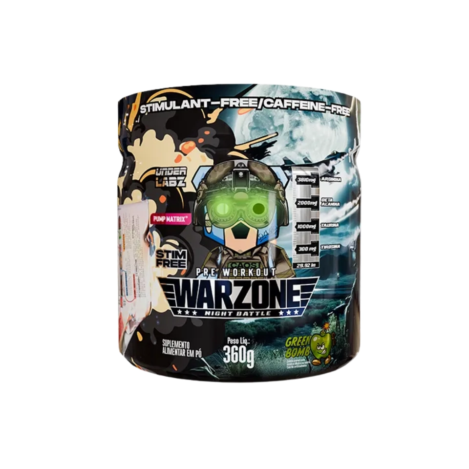 Pré Treino Warzone Night Battle 360g Under Labz
