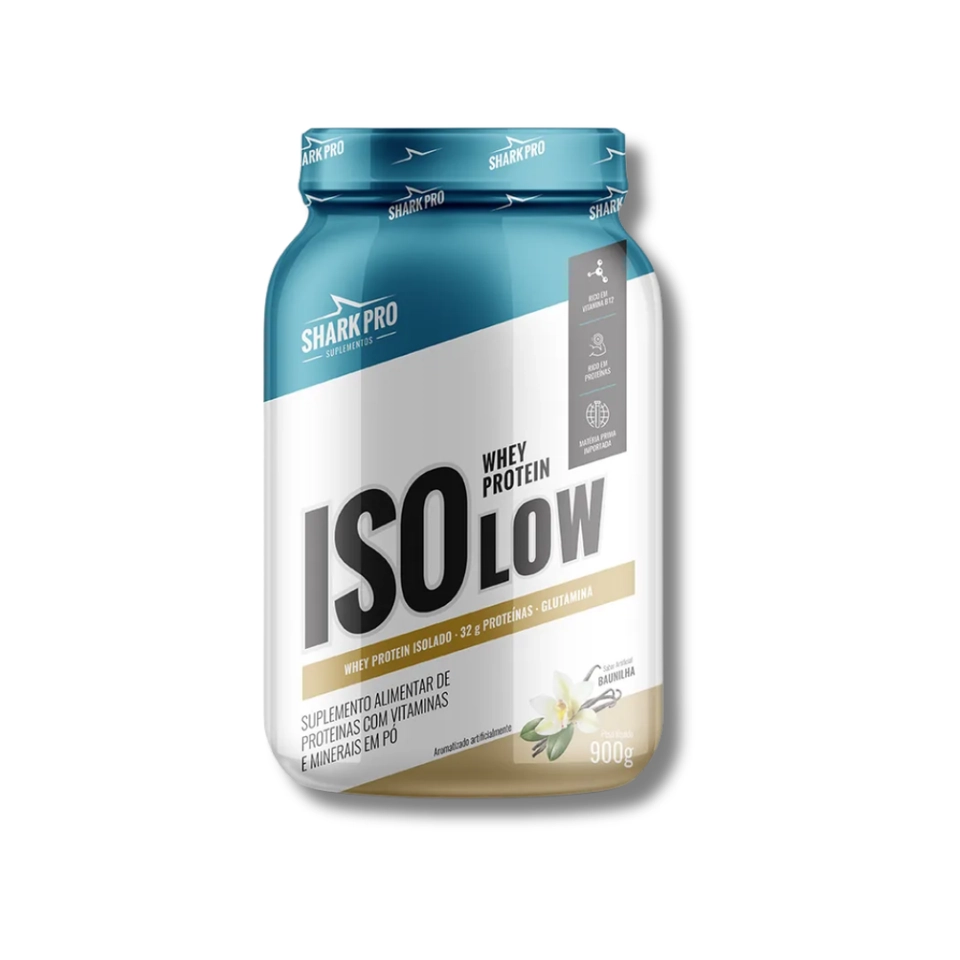 Isolow Whey Protein Isolado Pote 900g - Shark Pro