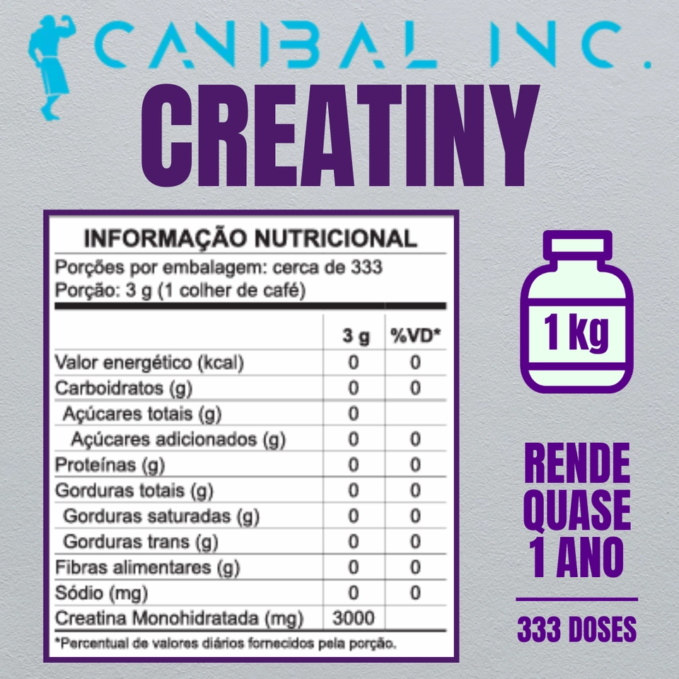 Creatina 1KG - Canibal Inc - 2