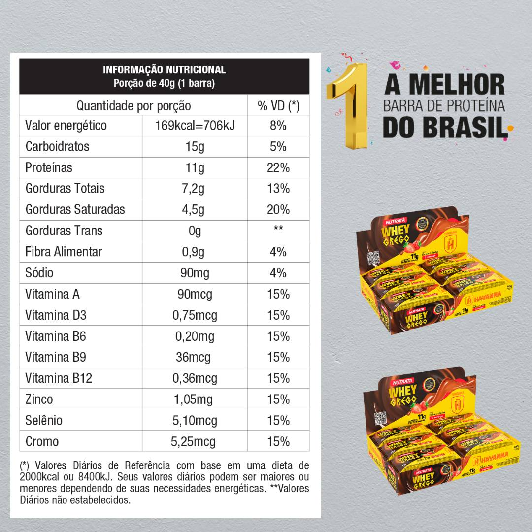Grego Bar Doce de Leite 12 Unidades - Nutrata - 2