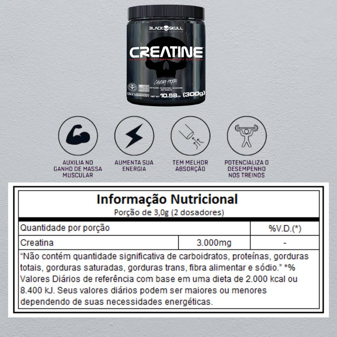 Creatine 300g Black Skull - 2