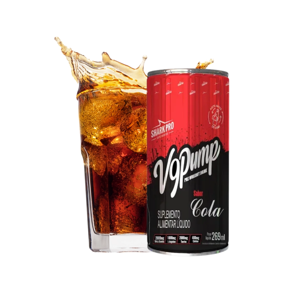 V9 Pump Drink Energético Pré-Treino (Lata 269ml) Shark Pro - 1