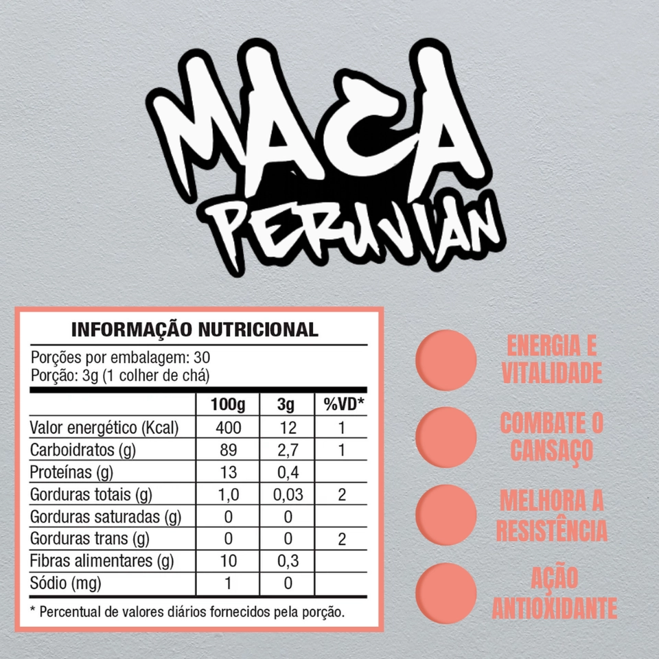 Maca Peruana 1500mg - Health Life 120 Caps - 2