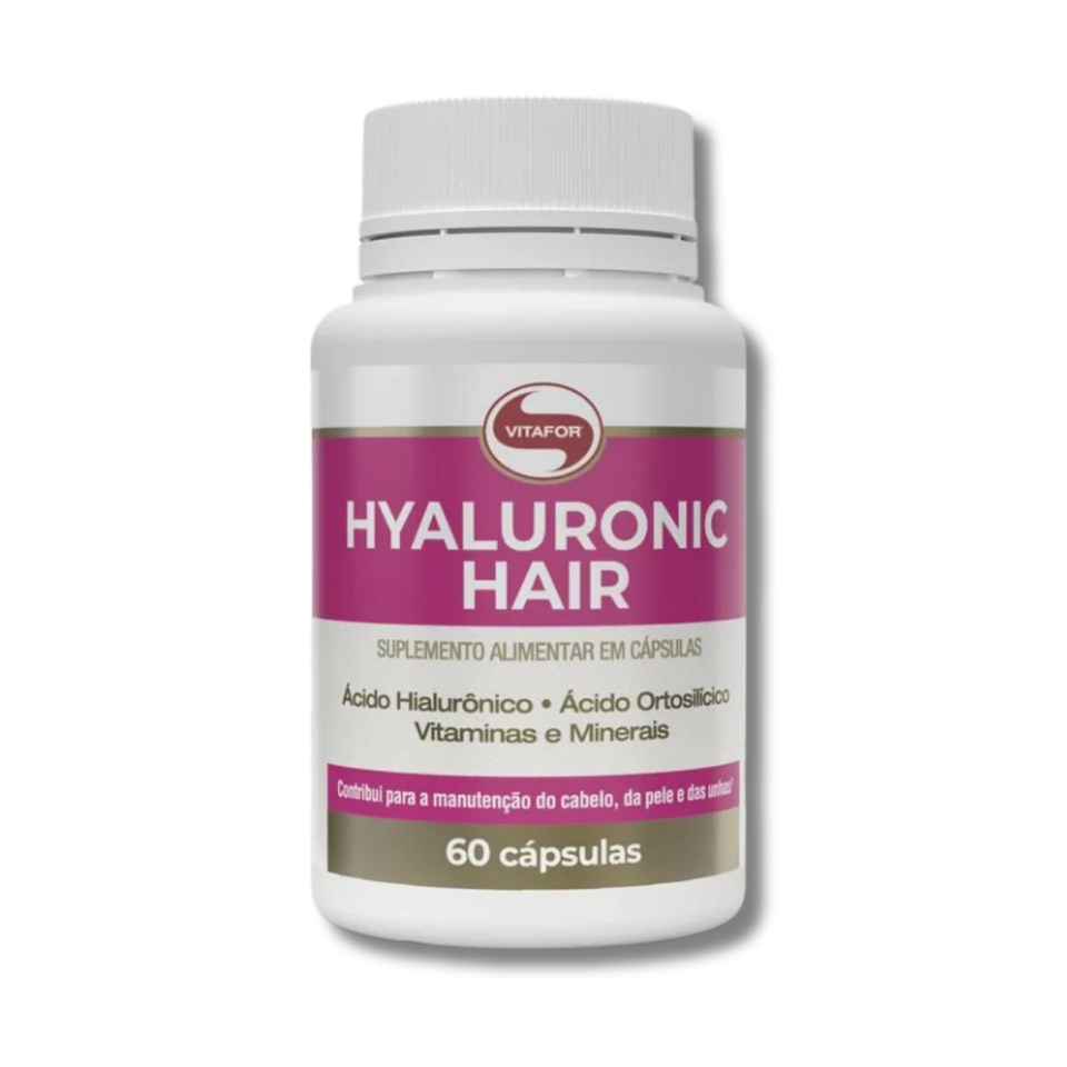 Hyaluronic Hair - 60 Caps de 500mg - Vitafor