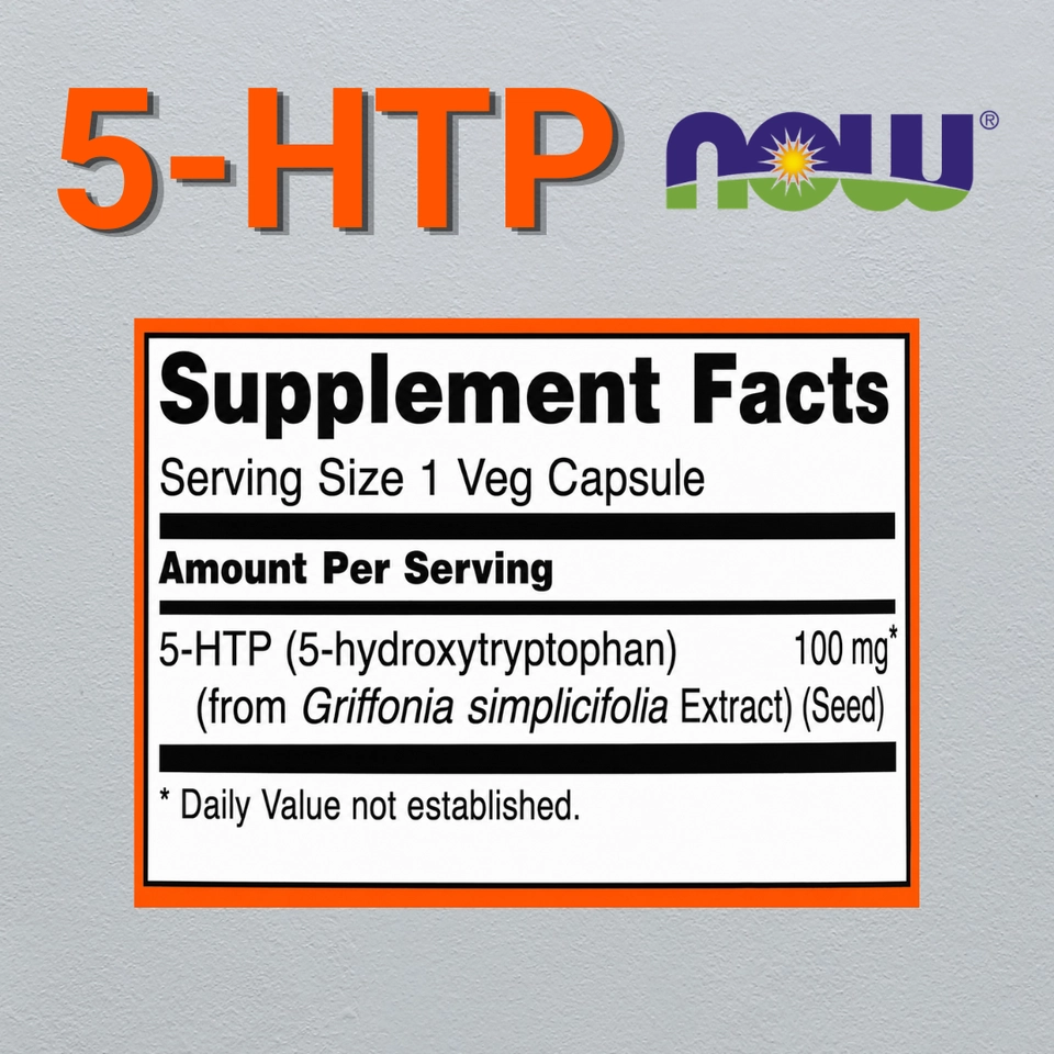 5-HTP Neurotransmitter Support 100mg 60 Cápsulas - Now - 2