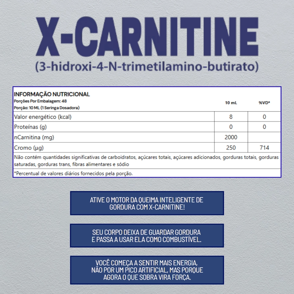 X-Carnitine (L-Carnitina) 458ml • 48 doses - Under Labz - 2