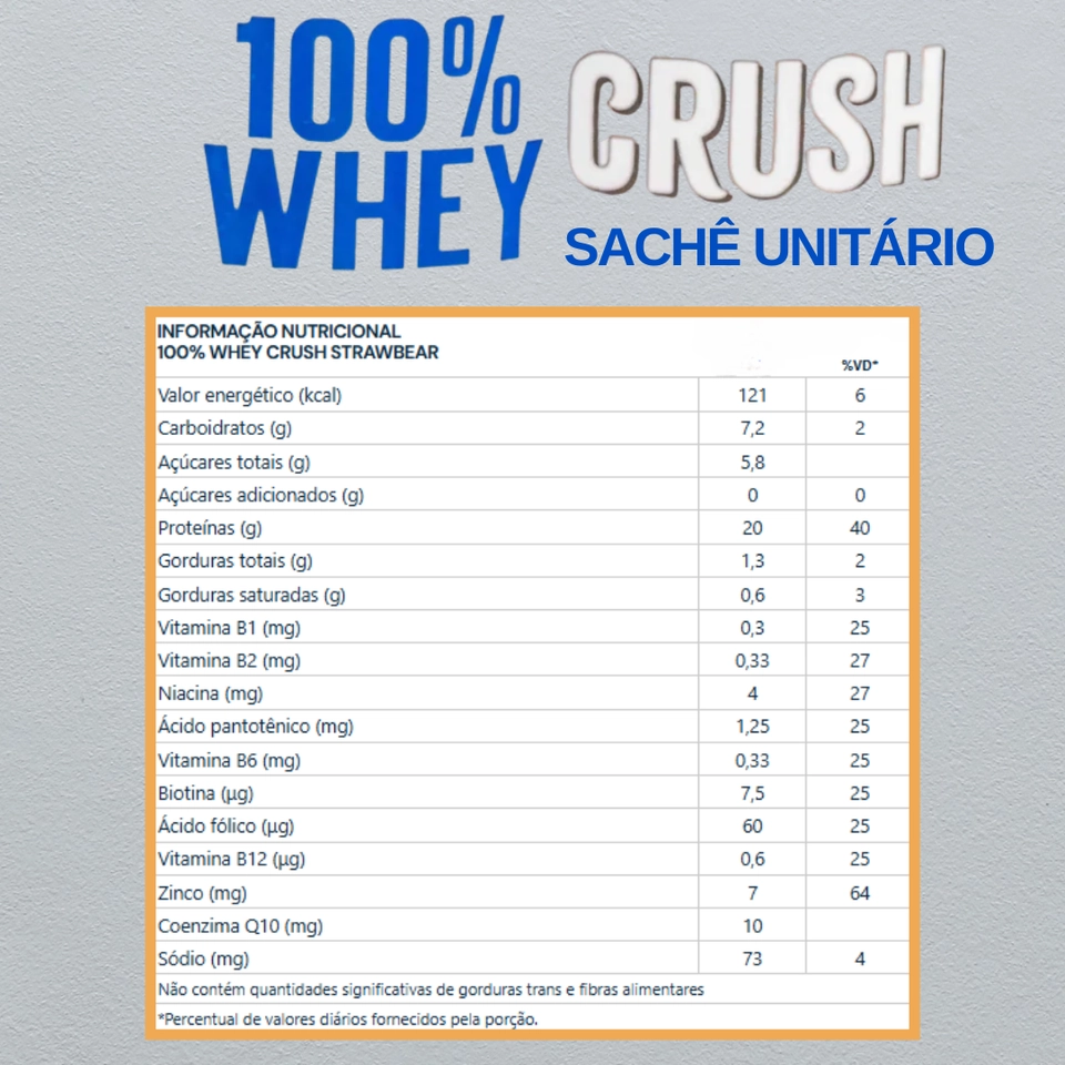 Sachê 100% Whey Crush -  Unidade - 2