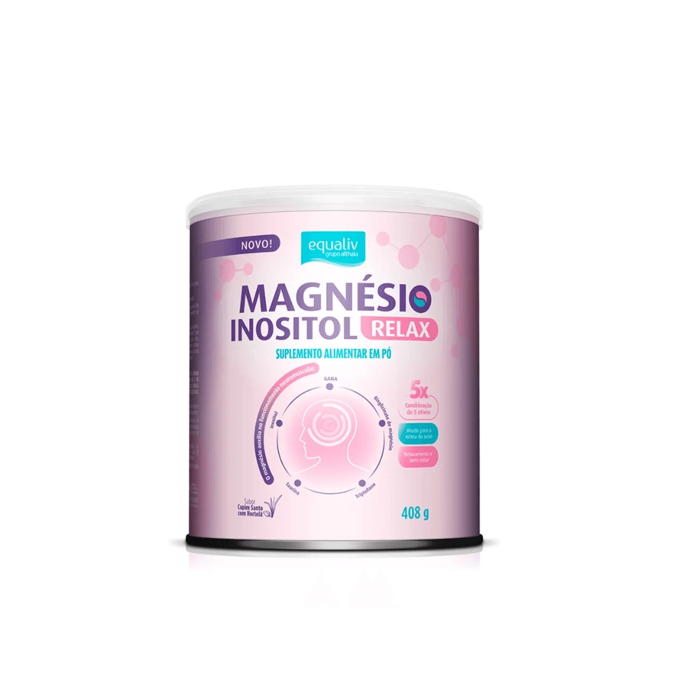 Magnésio Inositol Relax Gaba 480g - Equaliv
