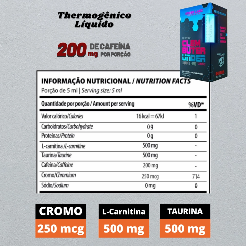Clembuter Under Liquid 250ml Under Labz - 2