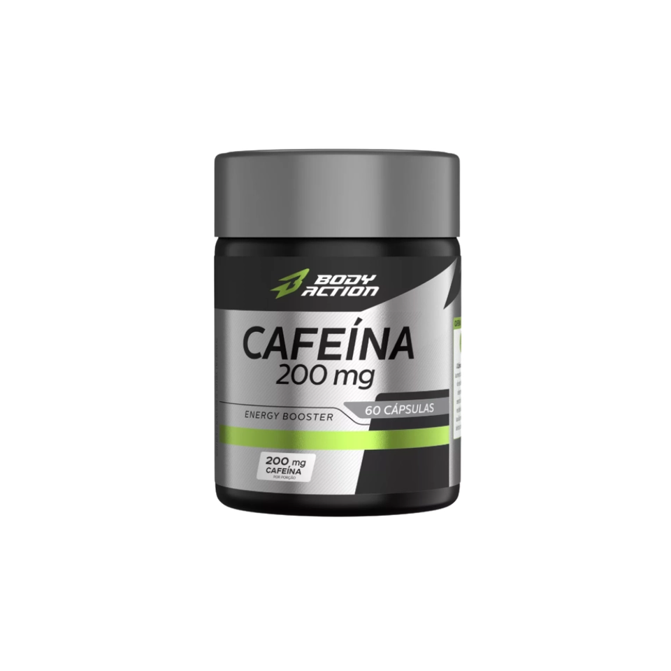 Cafeína 200mg | 60 Cápsulas - Bodyaction