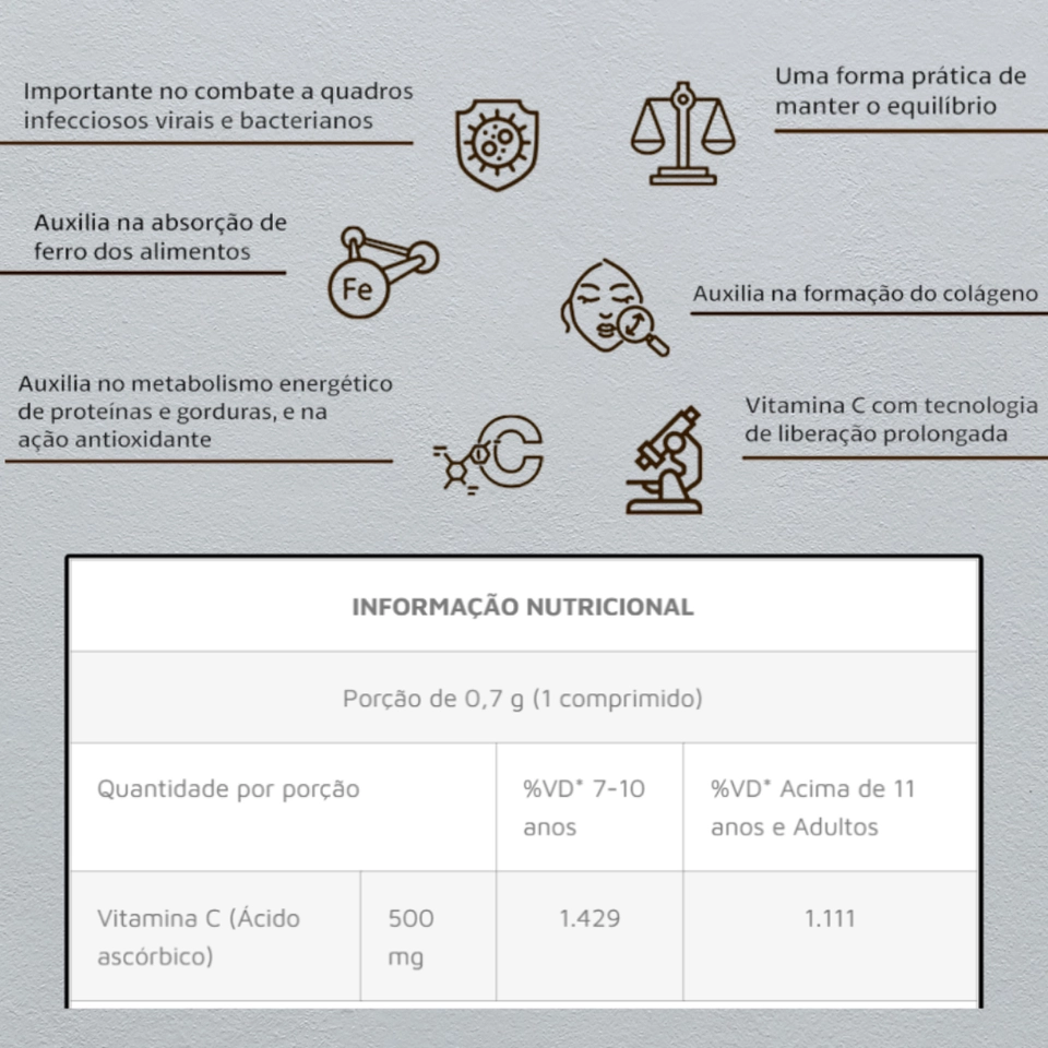 Vitamina C 10 Cápsulas Equaliv - 2