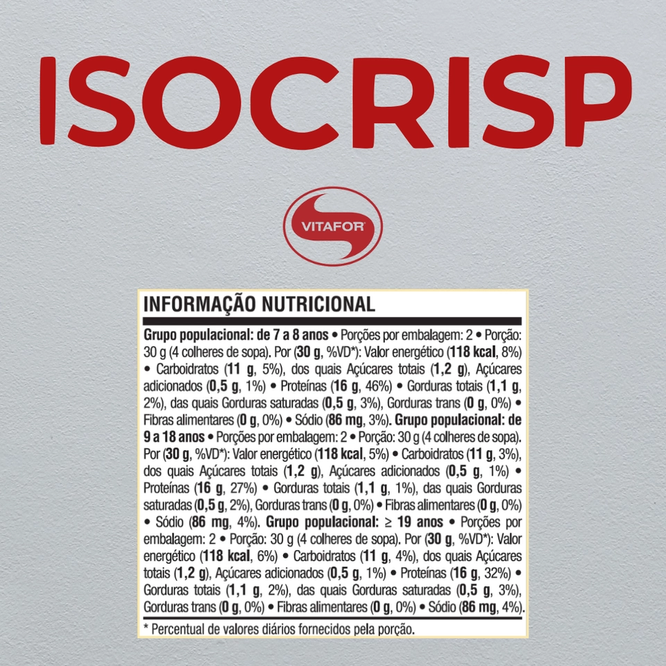 Isocrisp - 60g - Vitafor - 2