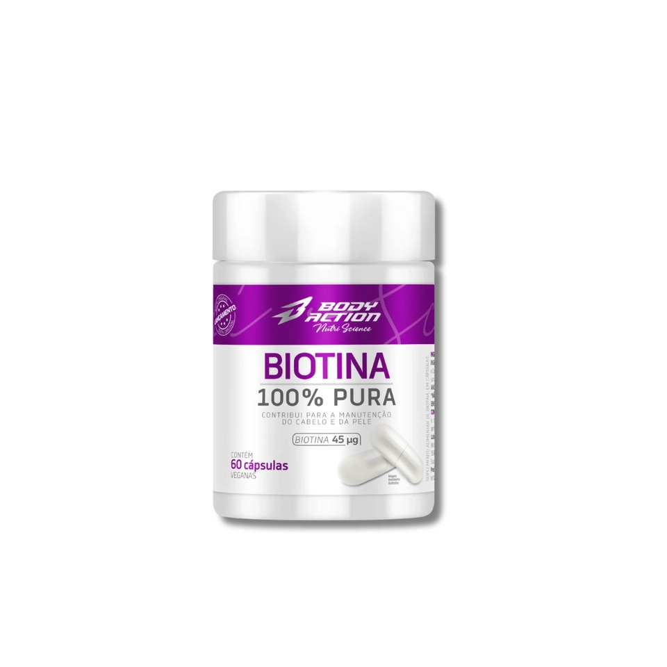 Biotina 60 Cápsulas Body Action - 1