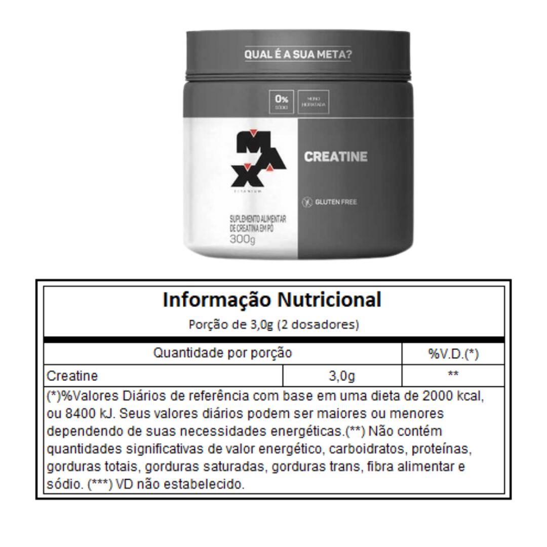 Creatina 300g Max Titanium - 2