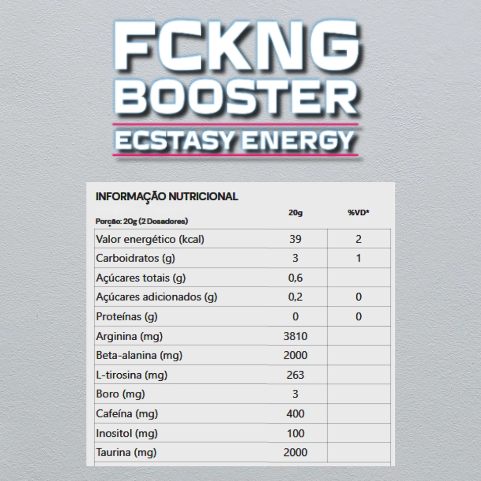 Pré Treino FCKNG Booster 300g Under Labz - 2