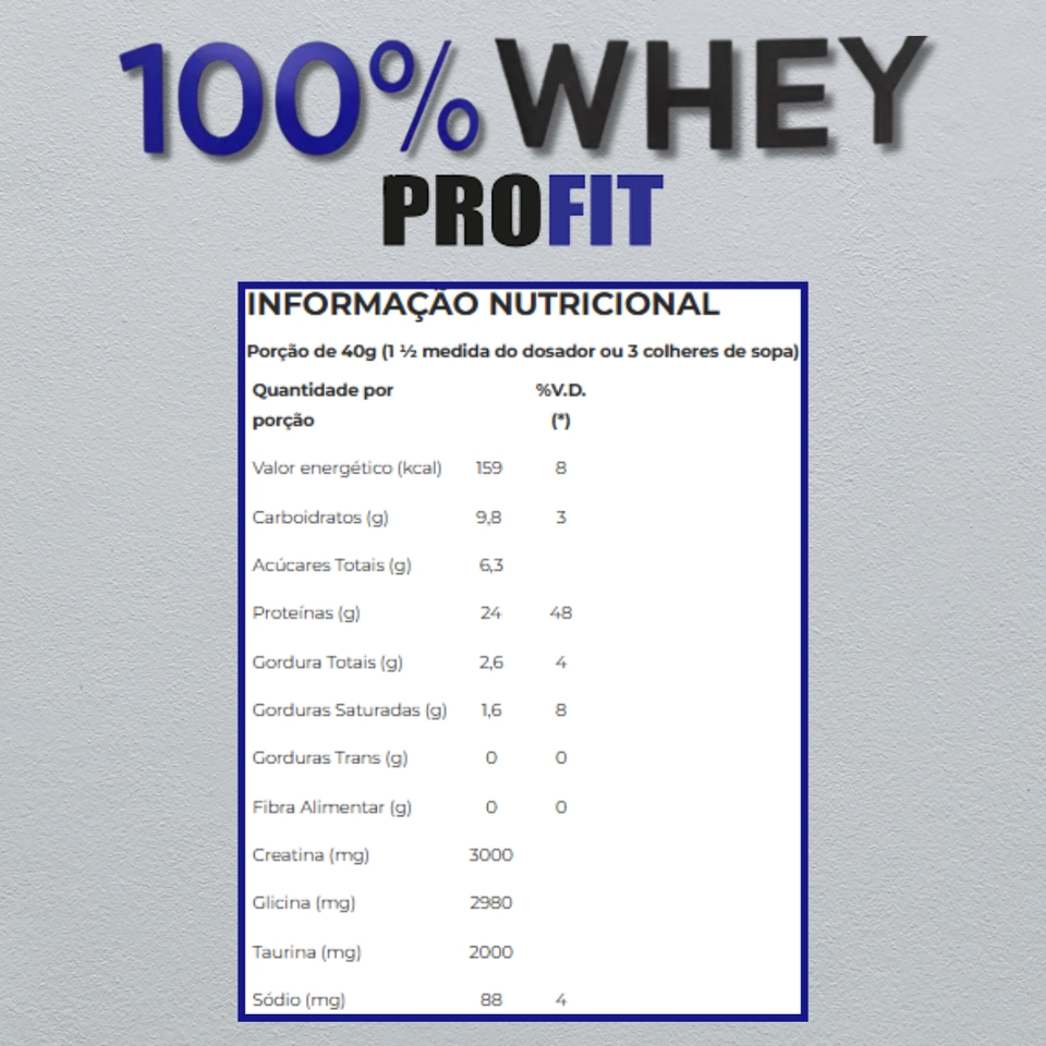 100% WHEY QUALITY CONCENTRATE PROTEIN REFIL - PROFIT - 2