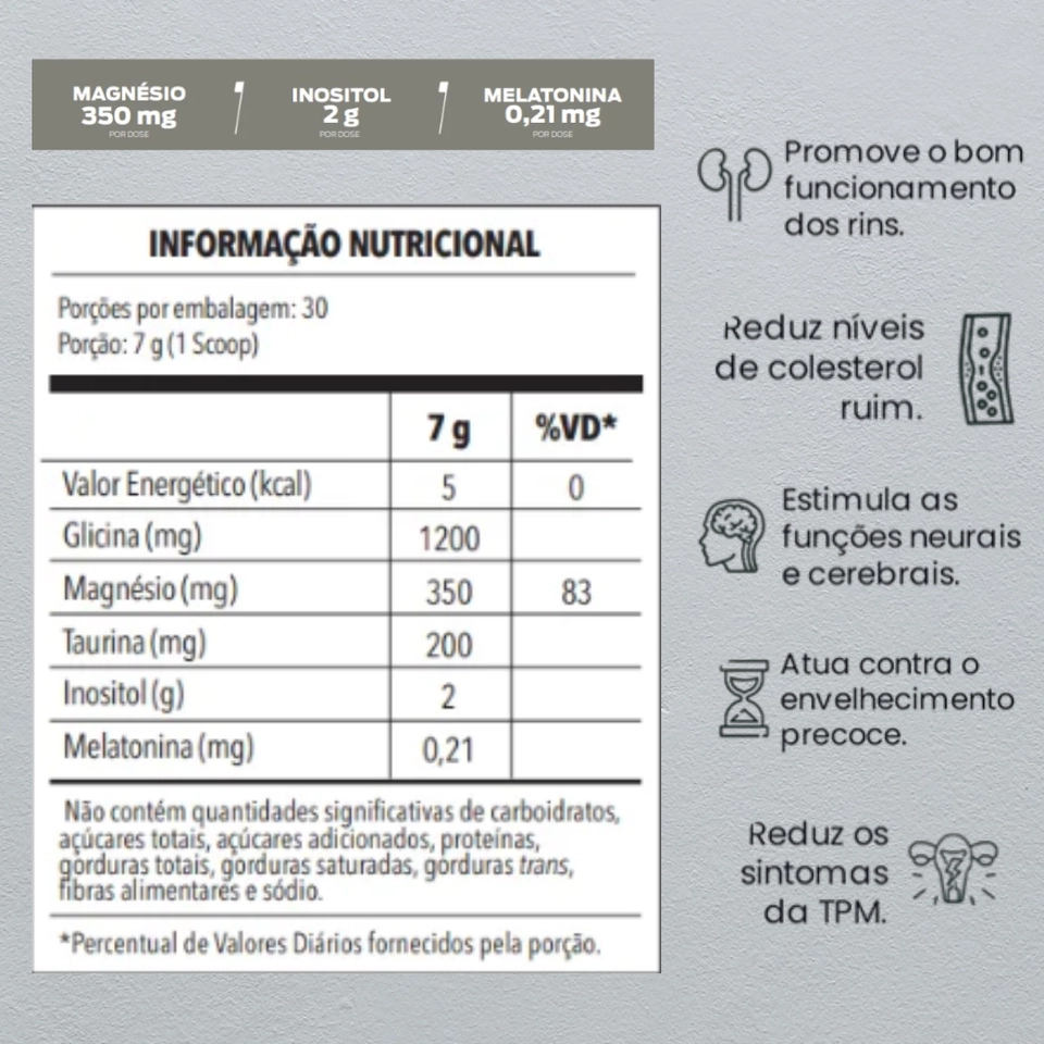 Magnésio Inositol 210g Body Action - 2