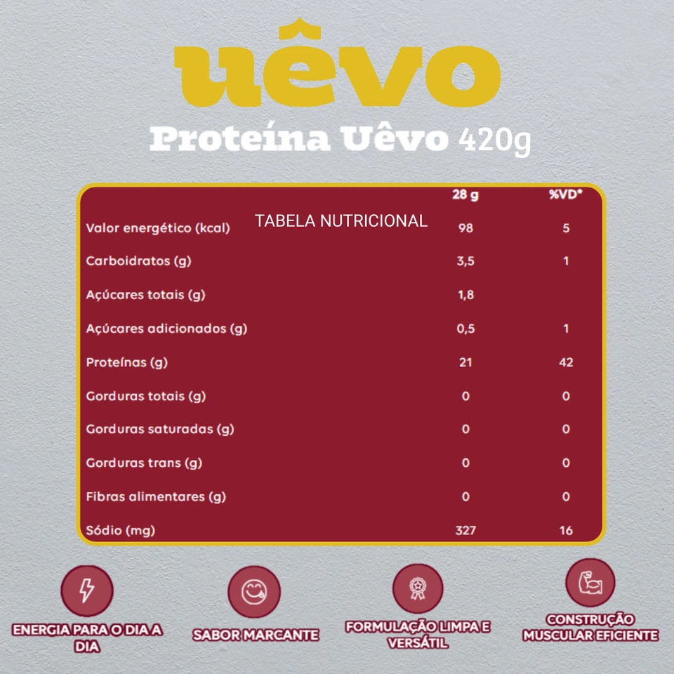 Proteína Uêvo - 420g - 2