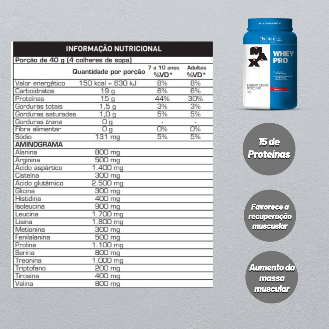 Whey Pro 1Kg Max Titanium - 2
