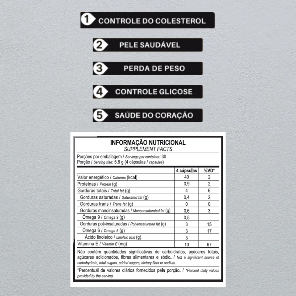 Óleo de Cártamo 120 Cápsulas Probiótica - 2