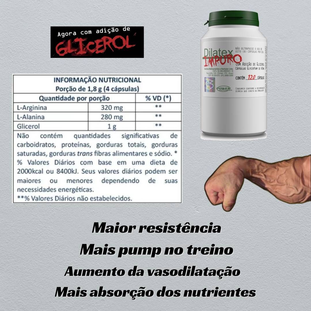 Dilatex Impuro 120 cápsulas Power Supplements - 2