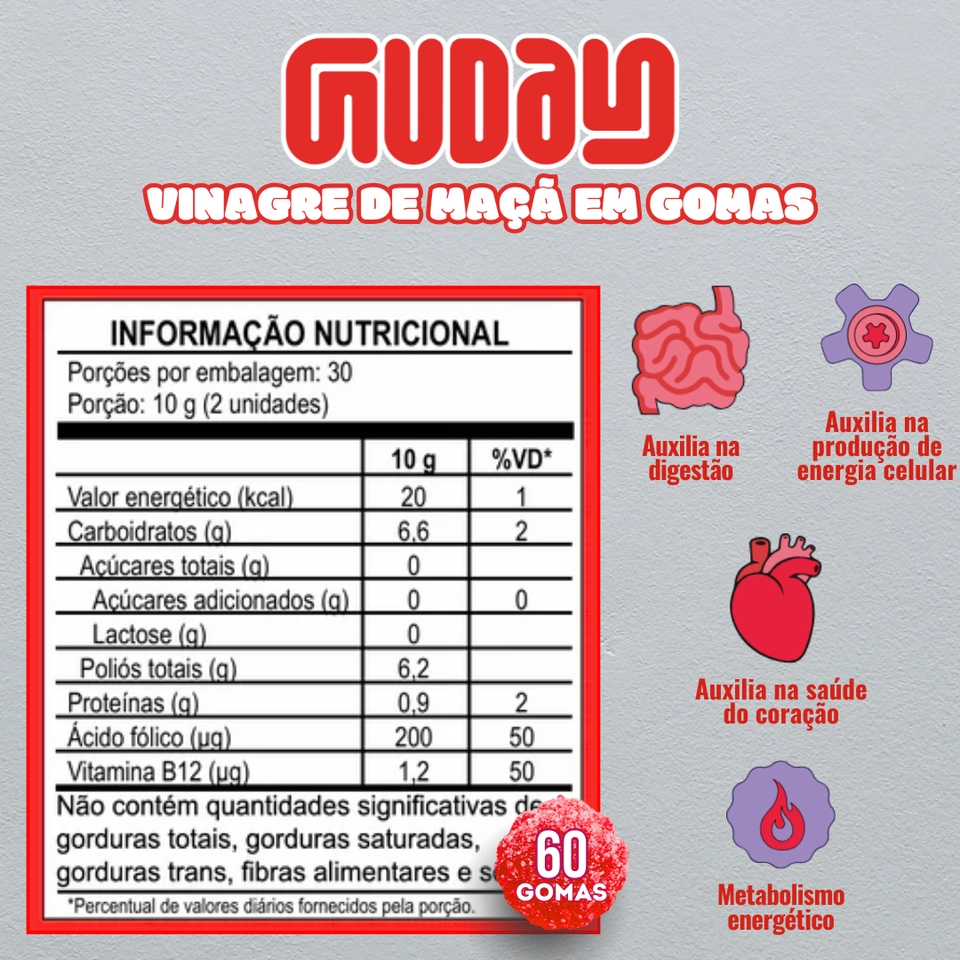 Vinagre de Maçã 60 Un- Guday - 2